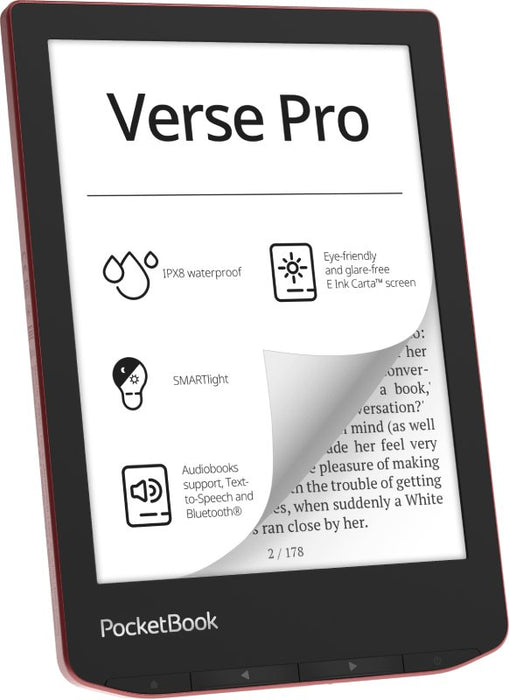 EAN 7640152095009 - PocketBook Verse Pro lectore de e-book Pantalla táctil 16 GB Wifi Negro, Rojo imagen 3