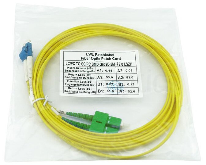 EAN 4063232610139 - BlueOptics SFP3132BU1MS Cable de fibra óptica e InfiniBand 1 m LC SC Verde, Amarillo imagen 8
