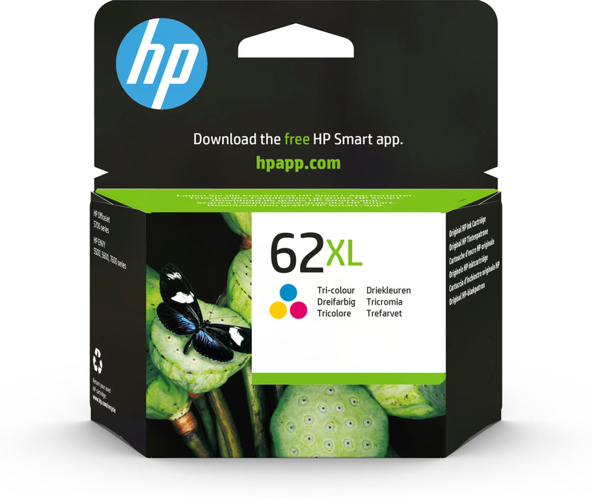 EAN 0888182461983 - HP 62XL High Yield Tri-color Original Ink Cartridge cartucho de tinta 1 pieza(s) Alto rendimiento (XL) Ci imagen 1