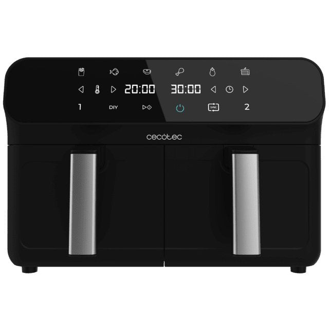 EAN 8435484034890 - Cecotec Advance 9000 Doble 9 L Independiente 2800 W Freidora de aire caliente Negro, Acero inoxidable imagen 11