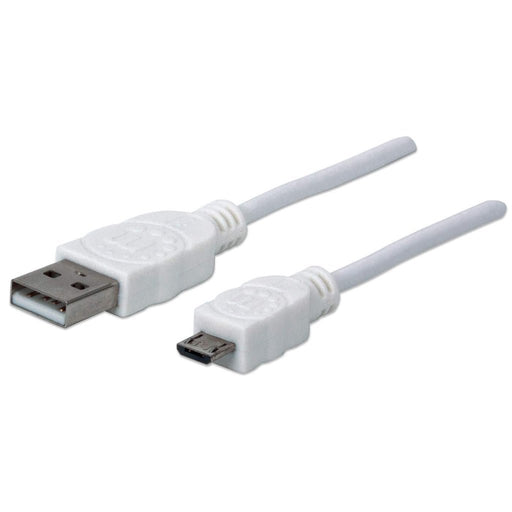 EAN 0766623323987 - Manhattan 323987 cable USB USB 2.0 1 m USB A Micro-USB B Blanco imagen 1