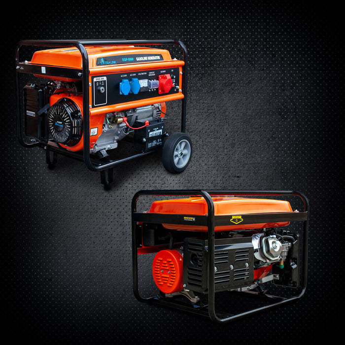 EAN 5905090330356 - Extralink EX.30356 motor-generador 5000 W 25 L Negro, Naranja imagen 13