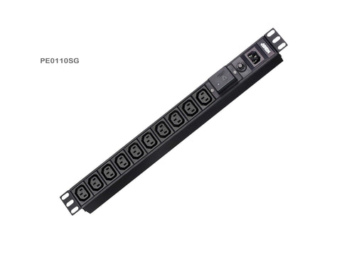 EAN 4719264648366 - ATEN PE0110SG unidad de distribución de energía (PDU) 10 salidas AC 1U Negro imagen 2
