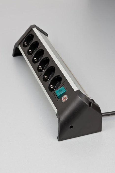 EAN 4007123677542 - Brennenstuhl 1391040600 base múltiple 3 m 6 salidas AC Interior Negro, Plata imagen 3