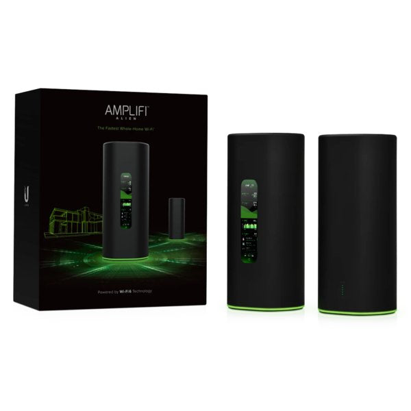 EAN 0810010072542 - AmpliFi Alien WiFi Kit router inalámbrico Gigabit Ethernet Doble banda (2,4 GHz / 5 GHz) Negro, Verde imagen 1