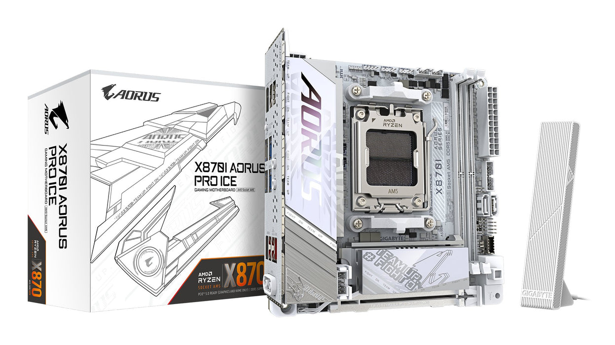 EAN 4719331866112 - GIGABYTE X870I AORUS PRO ICE placa base AMD X870 Zócalo AM5 Micro ITX imagen 1
