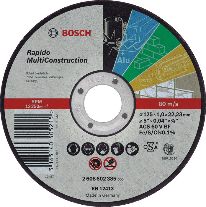 EAN 3165140505208 - Bosch 2 608 602 384 accesorio para amoladora angular Corte del disco imagen 1