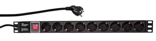 EAN 4052792026733 - LogiLink PDU9C02 unidad de distribución de energía (PDU) 9 salidas AC Negro imagen 1