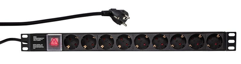 EAN 4052792026733 - LogiLink PDU9C02 unidad de distribución de energía (PDU) 9 salidas AC Negro imagen 1