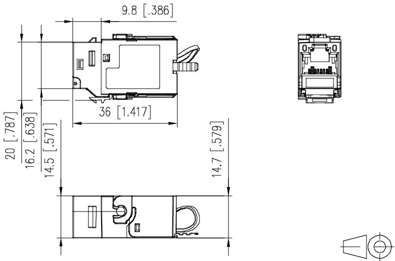 EAN 4251394608617 - METZ CONNECT 130B21-Z conector Plata imagen 4