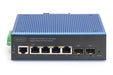 EAN 4016032490197 - Digitus DN-651155 switch Gigabit Ethernet (10/100/1000) Energía sobre Ethernet (PoE) Negro, Azul imagen 4