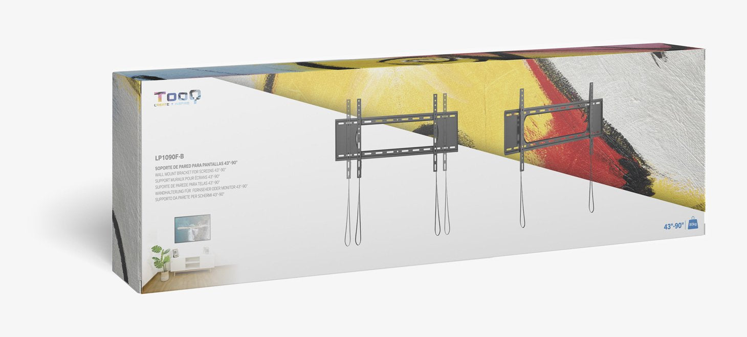 EAN 8433281015005 - TooQ LP1090F-B soporte para TV 2,29 m (90") Negro imagen 7