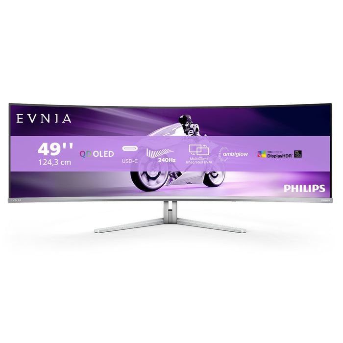 EAN 8712581801663 - Philips Evnia 8000 49M2C8900/00 pantalla para PC 124,2 cm (48.9") 5120 x 1440 Pixeles Dual QHD QD-OLED Bl imagen 1