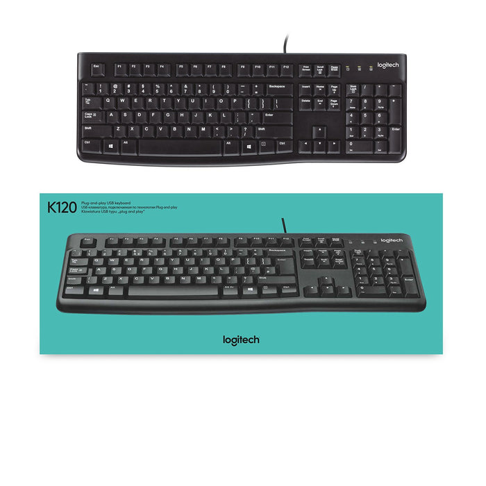 EAN 5099206020689 - Logitech K120 teclado Oficina USB AZERTY Holandés Negro imagen 15