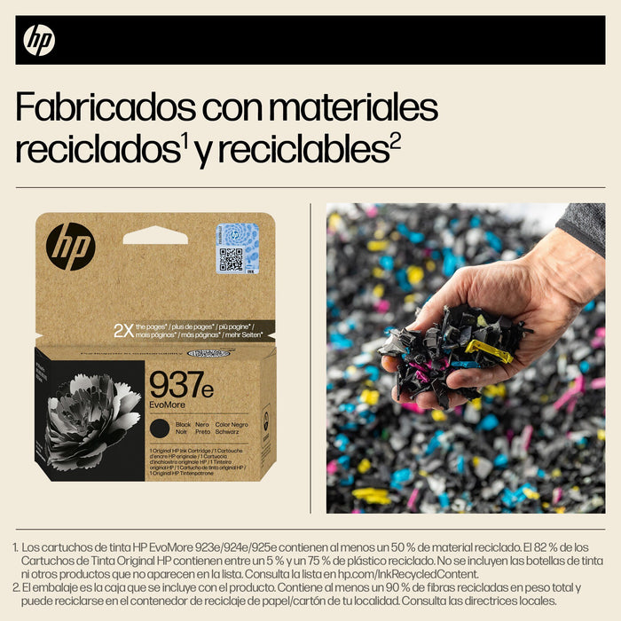 EAN 0196786147715 - HP 937e EvoMore Black Original Ink Cartridge cartucho de tinta 1 pieza(s) Alto rendimiento (XL) Negro imagen 3