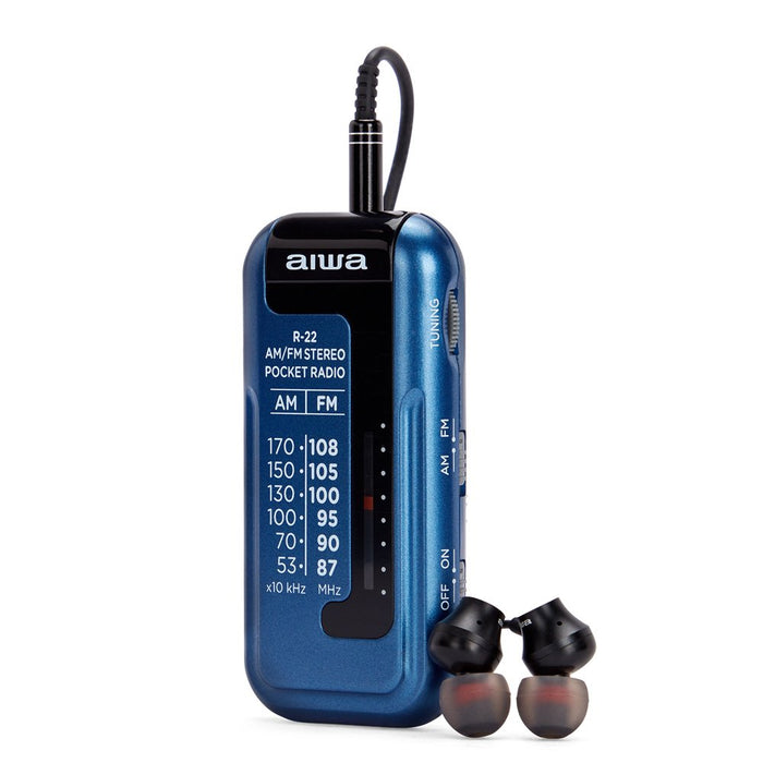 EAN 8435256896947 - Aiwa R-22BL radio Personal Analógica Azul imagen 5