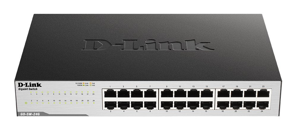 EAN 0790069396625 - D-Link GO-SW-24G No administrado L2 Gigabit Ethernet (10/100/1000) 1U Negro imagen 1