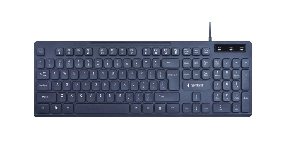 EAN 8716309117654 - Gembird KB-MCH-04 teclado USB QWERTY Inglés de EE. UU. Negro imagen 1
