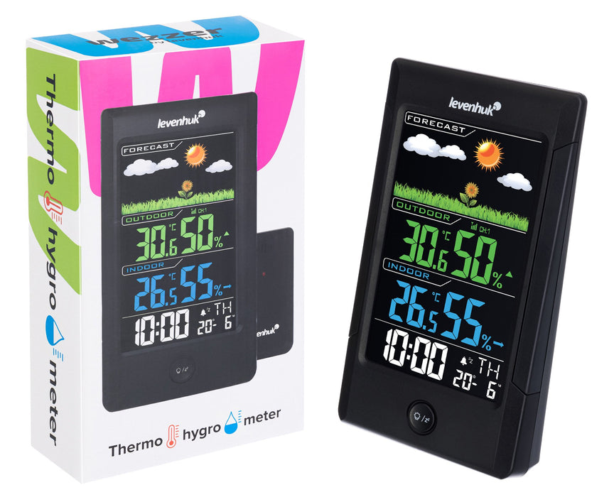 EAN 4620137486308 - Levenhuk Weezer Teo TH40 Estación meteorológica electrónica Interior / exterior Negro imagen 3