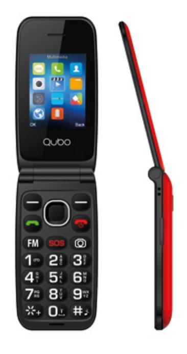 EAN 6944762700348 - Qubo NEO NW 6,1 cm (2.4") Negro, Rojo Teléfono con cámara imagen 1