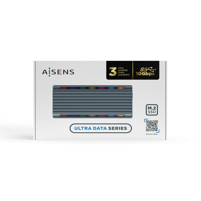 EAN 8436574706369 - AISENS ASM2-RGB011GR caja para disco duro externo Caja externa para unidad de estado sólido (SSD) imagen 6