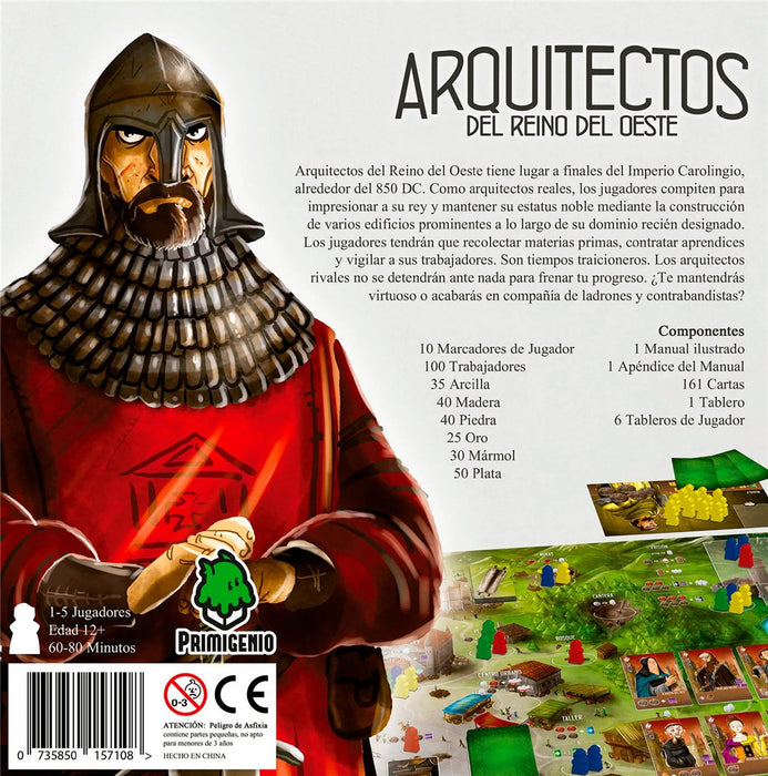 EAN 0735850157108 - Asmodee EPAR0001 juego de tablero Arquitectos del Reino del Oeste 60 min Juego de mesa Estrategia imagen 3