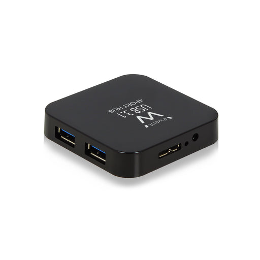 EAN 8056045879929 - Ewent EW1134 hub de interfaz USB 3.2 Gen 2 (3.1 Gen 2) Type-A 5000 Mbit/s Negro imagen 2