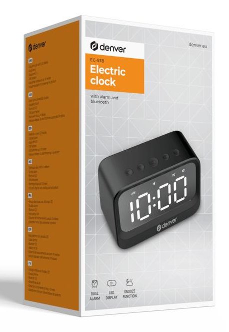 EAN 5706751082610 - Denver EC-53B despertador Reloj despertador digital Negro imagen 5