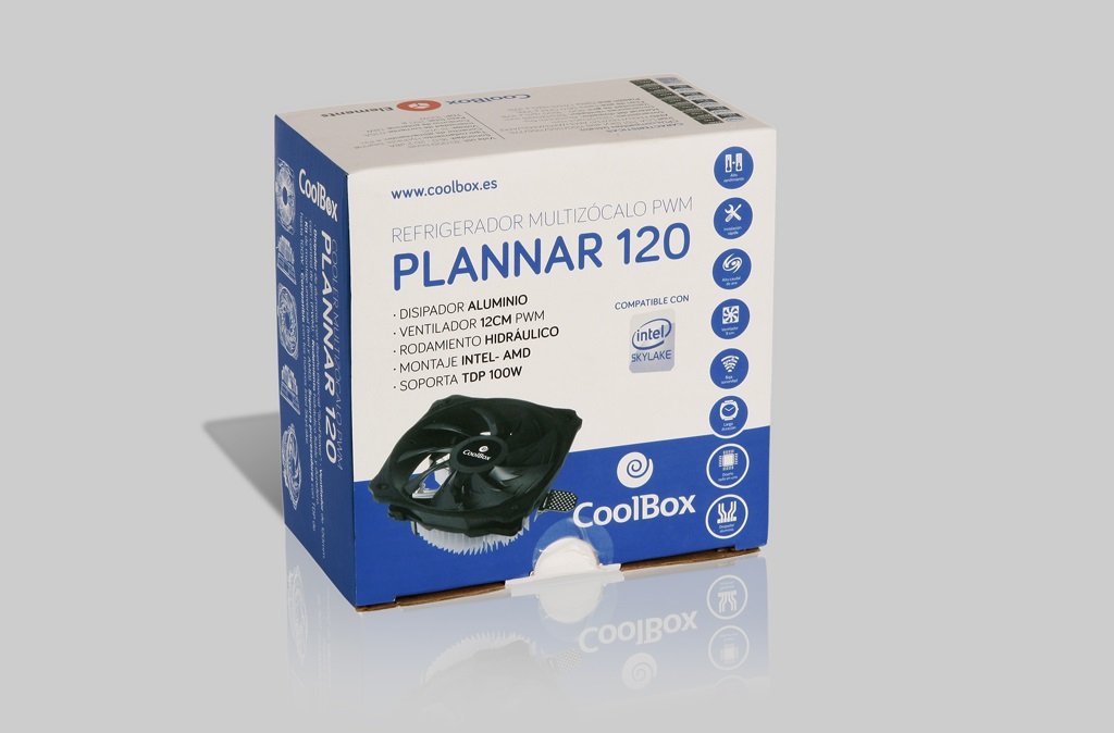 EAN 8436556141874 - CoolBox Plannar 120 Procesador Enfriador 12 cm Negro imagen 5