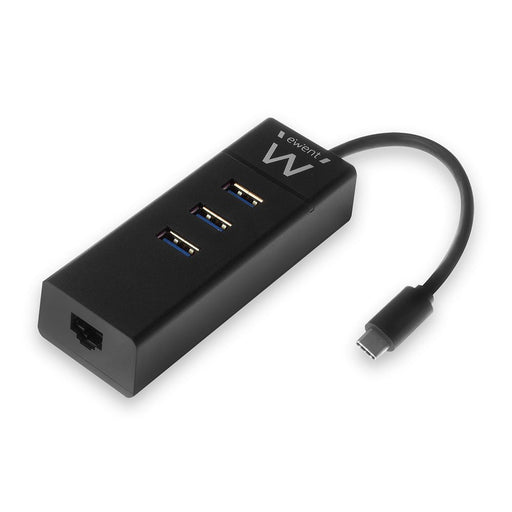 EAN 8054392619021 - Ewent EW1141 base para portátil y replicador de puertos USB 3.2 Gen 1 (3.1 Gen 1) Type-C Negro imagen 1