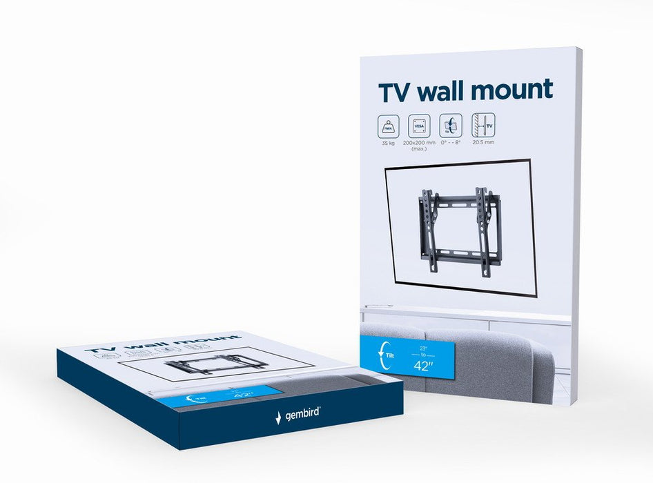 EAN 8716309128001 - Gembird WM-42T-04 soporte para TV 106,7 cm (42") Negro imagen 3
