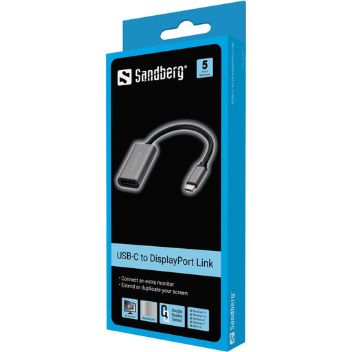 EAN 5705730136191 - Sandberg 136-19 adaptador de cable de vídeo USB Tipo C Gris imagen 2