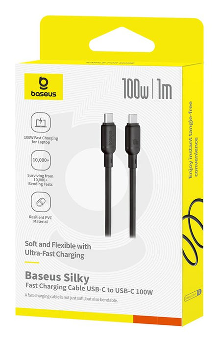 EAN 6932172668815 - Baseus Silky Şarj Kablo TYPE-C-C 1m-Syh cable USB USB C Negro imagen 5