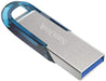 EAN 0619659163082 - SanDisk Ultra Flair unidad flash USB 128 GB USB tipo A 3.2 Gen 1 (3.1 Gen 1) Azul, Plata imagen 3