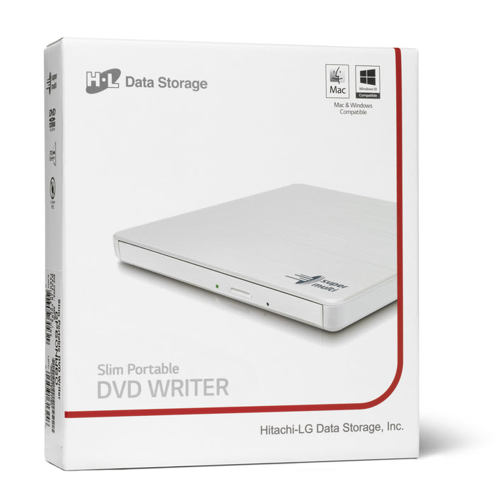 EAN 8806087304329 - Hitachi-LG Slim Portable DVD-Writer unidad de disco óptico DVD±RW Blanco imagen 6