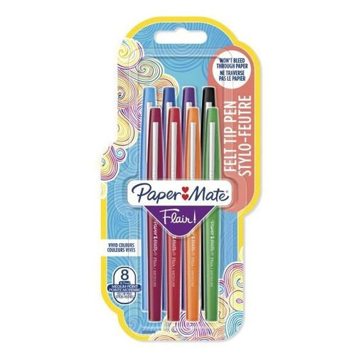 EAN 3026980286453 - Papermate Flair rotulador Medio Multicolor 8 pieza(s) imagen 1