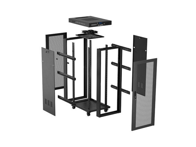 EAN 5901969446814 - Lanberg FF01-6832-23BL armario rack 32U Rack o bastidor independiente Negro imagen 12