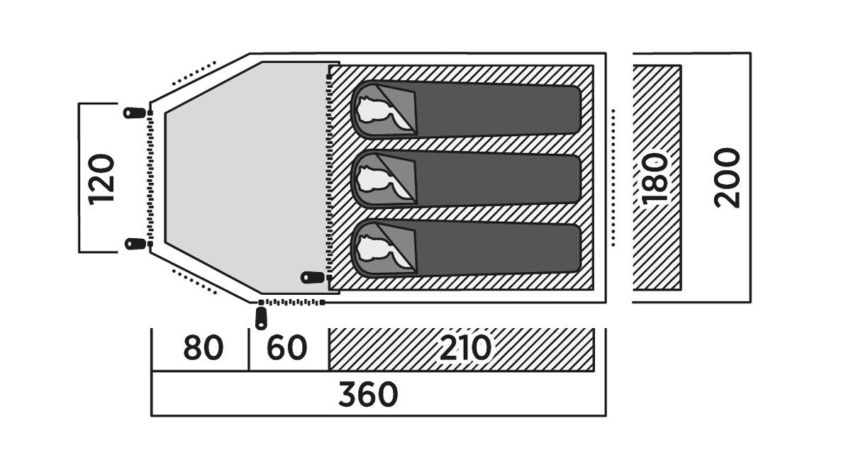 EAN 5709388144638 - Easy Camp Lomsdal 3 Verde Tienda de cúpula/iglú imagen 6
