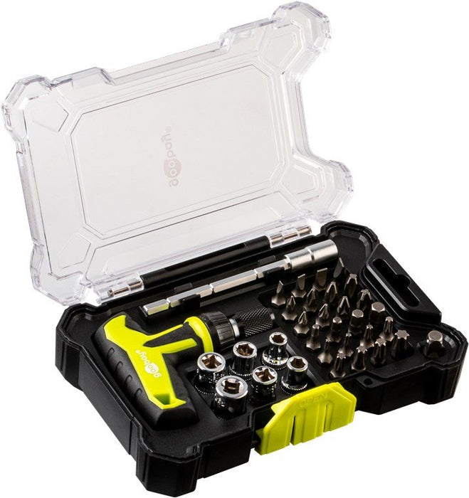 EAN 4040849778414 - Goobay 77841 destornillador manual Sencillo Destornillador con mango corredizo en T imagen 2