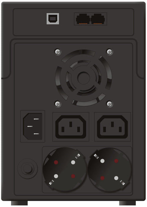 EAN 4260074976502 - PowerWalker VI 2200 SHL Schuko sistema de alimentación ininterrumpida (UPS) Línea interactiva 2,2 kVA 120 imagen 4