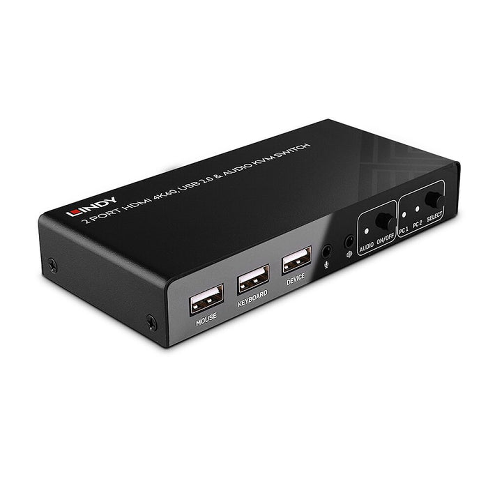 EAN 4002888328098 - Lindy 32809 interruptor KVM Negro imagen 2