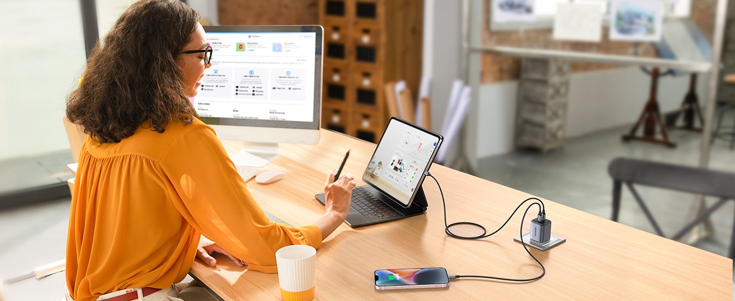 EAN 6957303895731 - Ugreen Nexode Universal Negro, Gris Corriente alterna Carga rápida Interior imagen 3