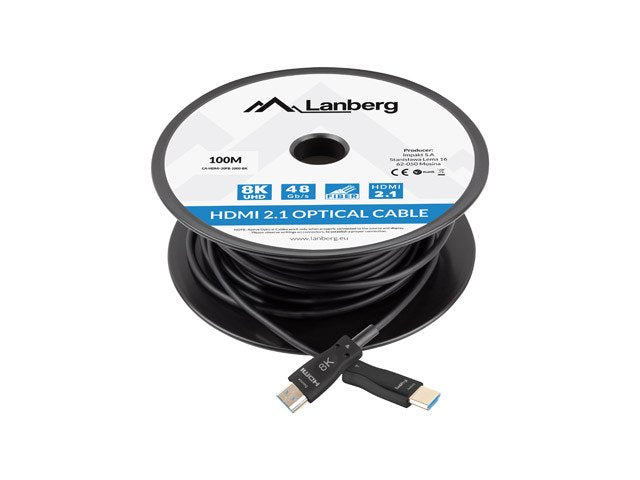 EAN 5901969437577 - Lanberg CA-HDMI-30FB-1000-BK cable HDMI 100 m HDMI tipo A (Estándar) Negro imagen 3