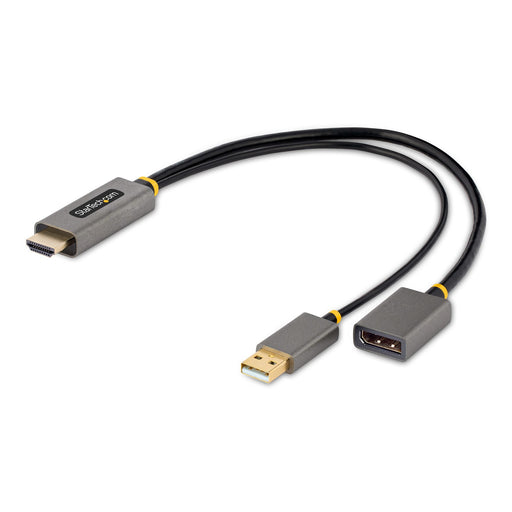 EAN 0065030897143 - StarTech.com 128-HDMI-DISPLAYPORT adaptador de cable de vídeo 0,3 m HDMI tipo A (Estándar) Negro, Gris imagen 1