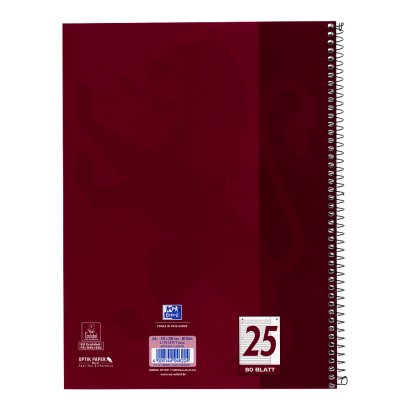 EAN 4006144946224 - Oxford 100050355 cuaderno y block A4 80 hojas Burdeos imagen 11