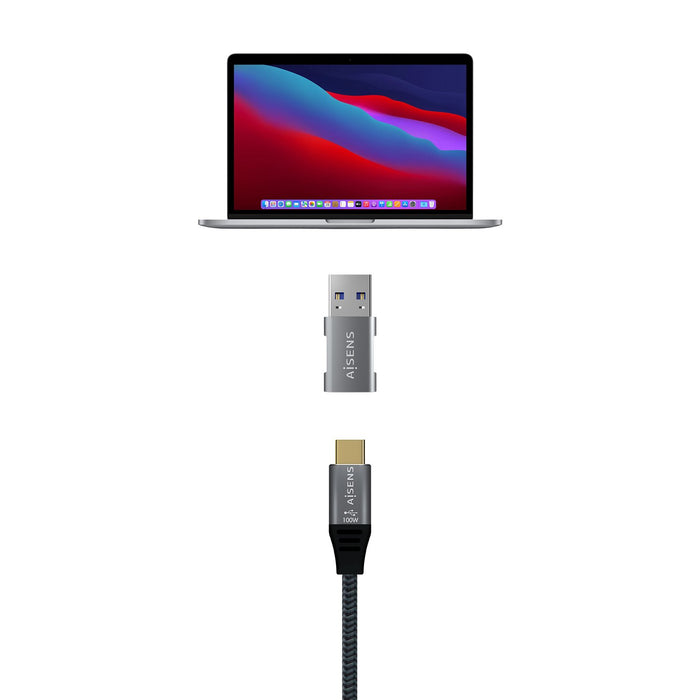 EAN 8436574707656 - AISENS A108-0655 cambiador de género para cable USB C USB A imagen 4