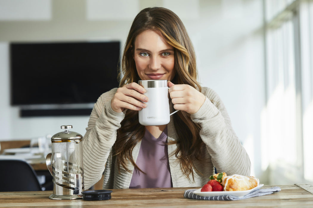 EAN 0840276163555 - CONTIGO 2174672 taza de viaje 420 ml Plata, Blanco Acero inoxidable imagen 5