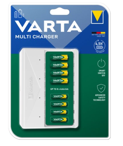 EAN 4008496054701 - Varta 57659 101 401 cargador de batería Pilas de uso doméstico Corriente alterna imagen 1