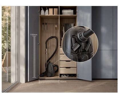 EAN 7333394021690 - Electrolux EB51C2GG 3 L Aspiradora de tambor Secar 750 W Bolsa para el polvo imagen 7