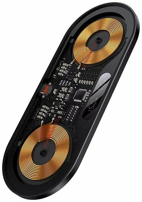 EAN 6932172612672 - Baseus 2In1 20W Digital Led Display Auriculares, Auriculares, Smartphone Negro USB Cargador inalámbrico I imagen 3